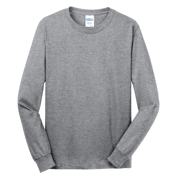 Port & Company - Long Sleeve Core Cotton Tee. - Port & Company - Long Sleeve Core Cotton Tee. - Image 9 of 119