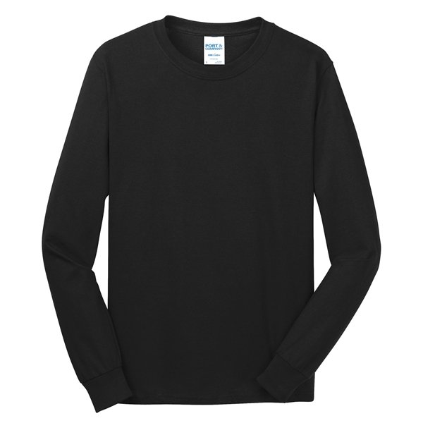 Port & Company - Long Sleeve Core Cotton Tee. - Port & Company - Long Sleeve Core Cotton Tee. - Image 13 of 119