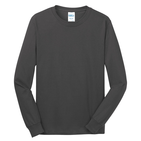 Port & Company - Long Sleeve Core Cotton Tee. - Port & Company - Long Sleeve Core Cotton Tee. - Image 17 of 119