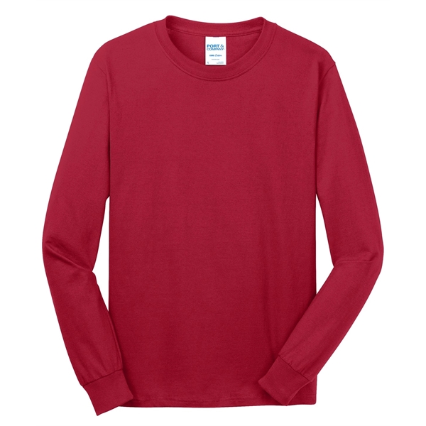 Port & Company - Long Sleeve Core Cotton Tee. - Port & Company - Long Sleeve Core Cotton Tee. - Image 29 of 119