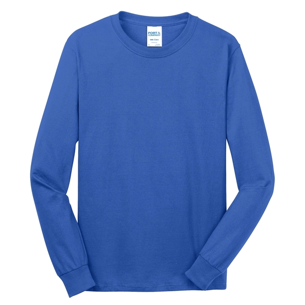 Port & Company - Long Sleeve Core Cotton Tee. - Port & Company - Long Sleeve Core Cotton Tee. - Image 33 of 119