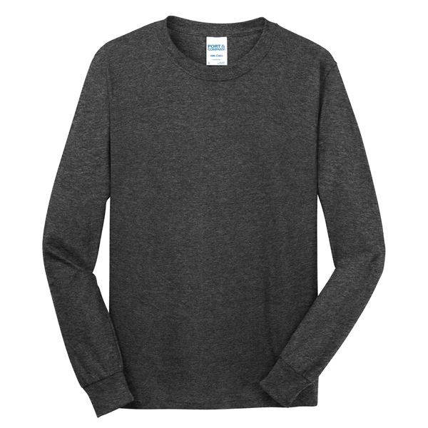 Port & Company - Long Sleeve Core Cotton Tee. - Port & Company - Long Sleeve Core Cotton Tee. - Image 90 of 119