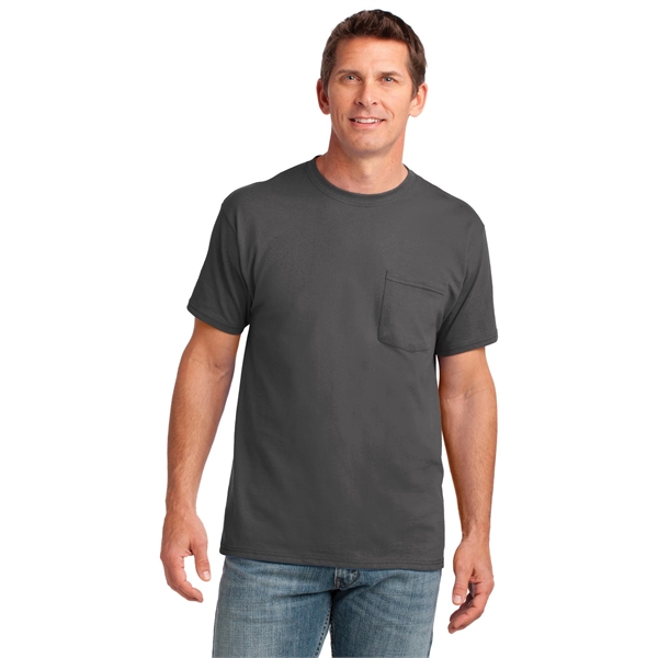 Port & Company Core Cotton Pocket Tee. - Port & Company Core Cotton Pocket Tee. - Image 66 of 95