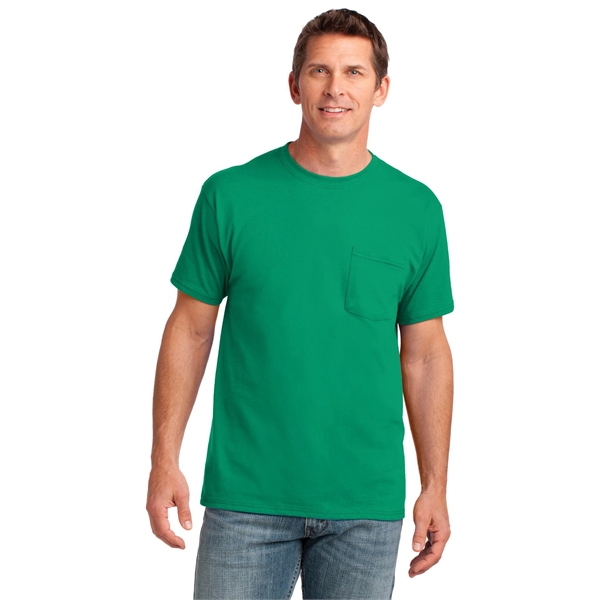 Port & Company Core Cotton Pocket Tee. - Port & Company Core Cotton Pocket Tee. - Image 74 of 95