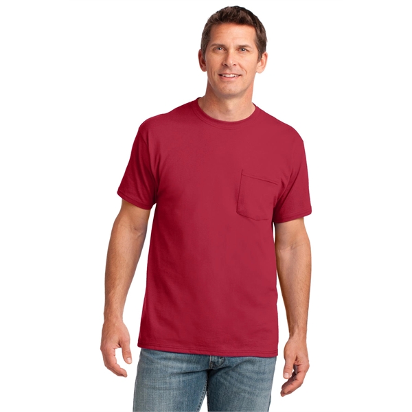 Port & Company Core Cotton Pocket Tee. - Port & Company Core Cotton Pocket Tee. - Image 86 of 95