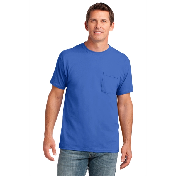 Port & Company Core Cotton Pocket Tee. - Port & Company Core Cotton Pocket Tee. - Image 88 of 95