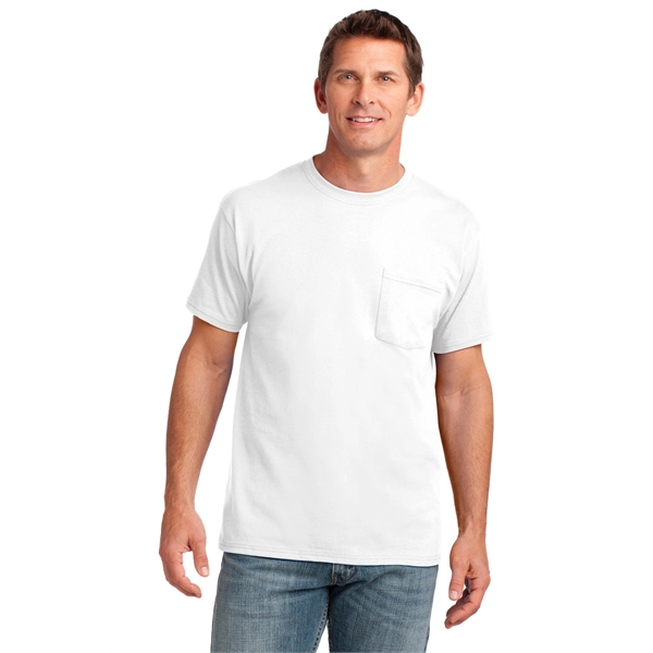Port & Company Core Cotton Pocket Tee. - Port & Company Core Cotton Pocket Tee. - Image 92 of 95