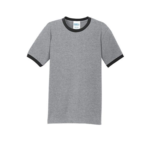 Port & Company Core Cotton Ringer Tee. - Port & Company Core Cotton Ringer Tee. - Image 7 of 49