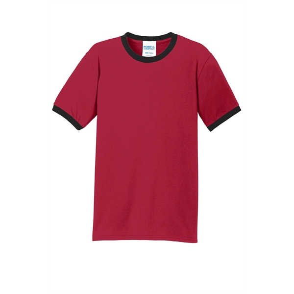 Port & Company Core Cotton Ringer Tee. - Port & Company Core Cotton Ringer Tee. - Image 23 of 49