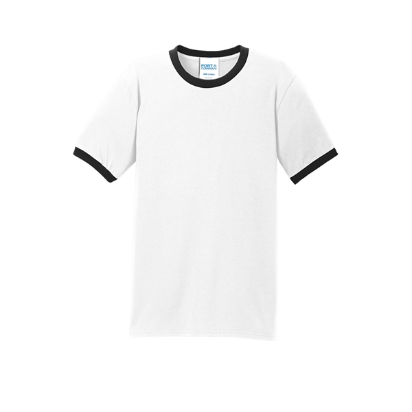 Port & Company Core Cotton Ringer Tee. - Port & Company Core Cotton Ringer Tee. - Image 34 of 49