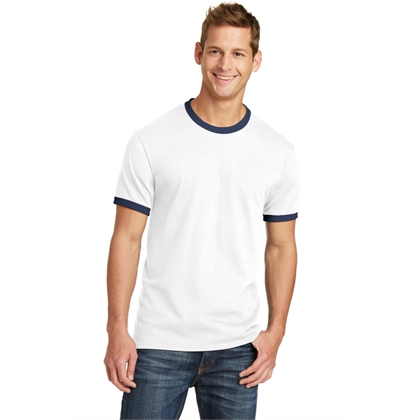 Port & Company Core Cotton Ringer Tee. - Port & Company Core Cotton Ringer Tee. - Image 1 of 49