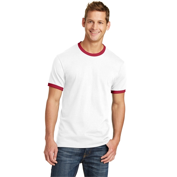 Port & Company Core Cotton Ringer Tee. - Port & Company Core Cotton Ringer Tee. - Image 2 of 49