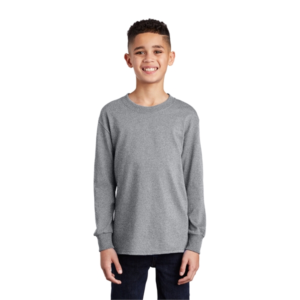 Port & Company Youth Long Sleeve Core Cotton Tee. - Port & Company Youth Long Sleeve Core Cotton Tee. - Image 99 of 149