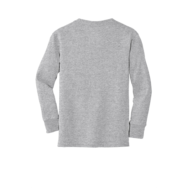 Port & Company Youth Long Sleeve Core Cotton Tee. - Port & Company Youth Long Sleeve Core Cotton Tee. - Image 9 of 149