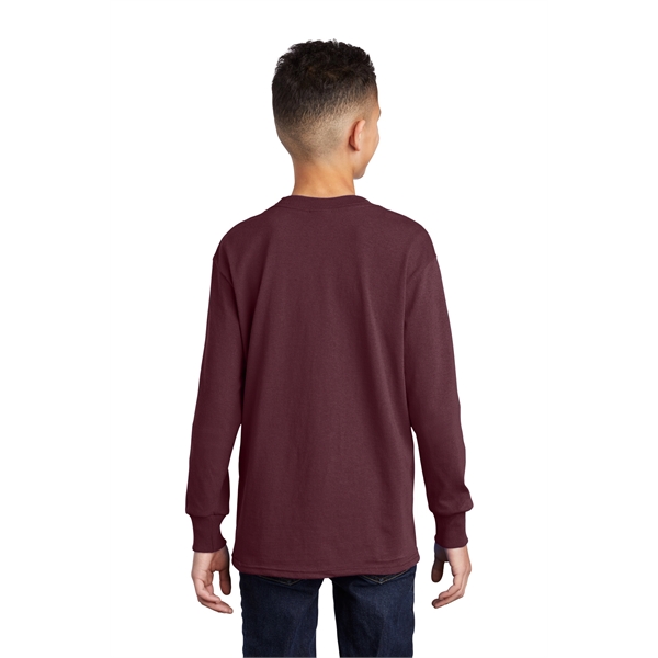 Port & Company Youth Long Sleeve Core Cotton Tee. - Port & Company Youth Long Sleeve Core Cotton Tee. - Image 103 of 149