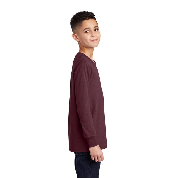 Port & Company Youth Long Sleeve Core Cotton Tee. - Port & Company Youth Long Sleeve Core Cotton Tee. - Image 104 of 149