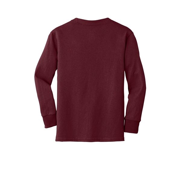 Port & Company Youth Long Sleeve Core Cotton Tee. - Port & Company Youth Long Sleeve Core Cotton Tee. - Image 14 of 149