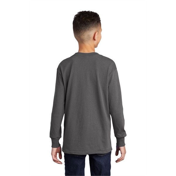 Port & Company Youth Long Sleeve Core Cotton Tee. - Port & Company Youth Long Sleeve Core Cotton Tee. - Image 106 of 149