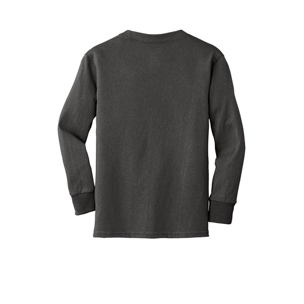 Port & Company Youth Long Sleeve Core Cotton Tee. - Port & Company Youth Long Sleeve Core Cotton Tee. - Image 19 of 149