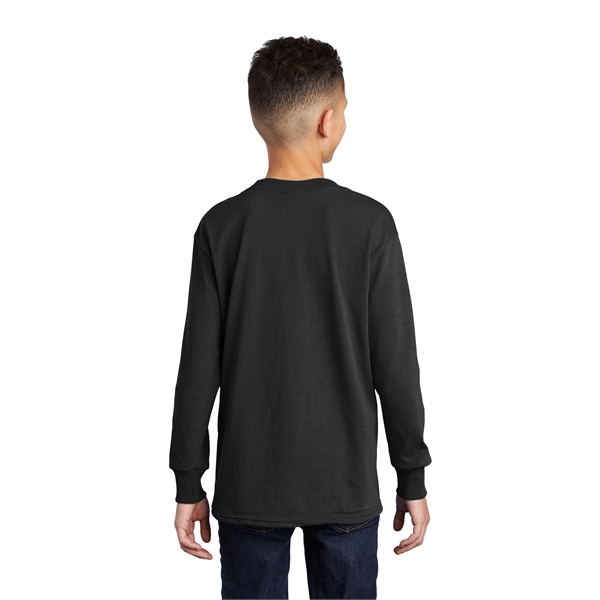 Port & Company Youth Long Sleeve Core Cotton Tee. - Port & Company Youth Long Sleeve Core Cotton Tee. - Image 109 of 149