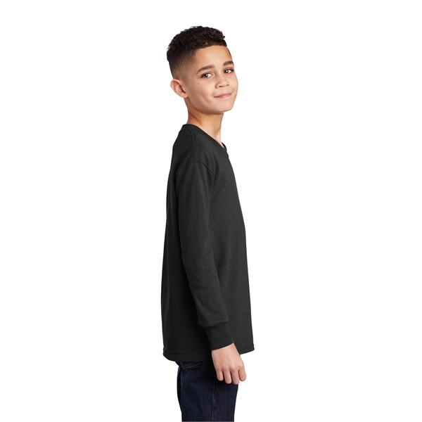 Port & Company Youth Long Sleeve Core Cotton Tee. - Port & Company Youth Long Sleeve Core Cotton Tee. - Image 110 of 149