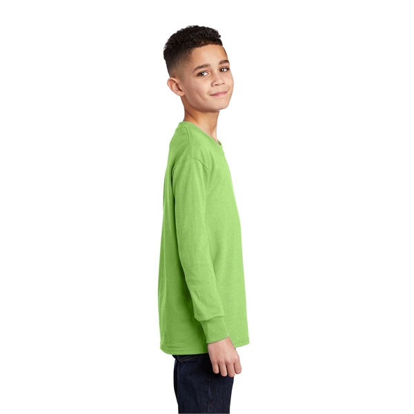 Port & Company Youth Long Sleeve Core Cotton Tee. - Port & Company Youth Long Sleeve Core Cotton Tee. - Image 113 of 149