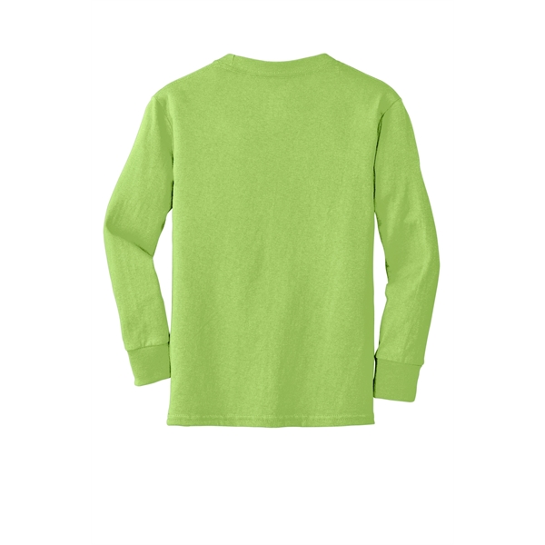 Port & Company Youth Long Sleeve Core Cotton Tee. - Port & Company Youth Long Sleeve Core Cotton Tee. - Image 29 of 149