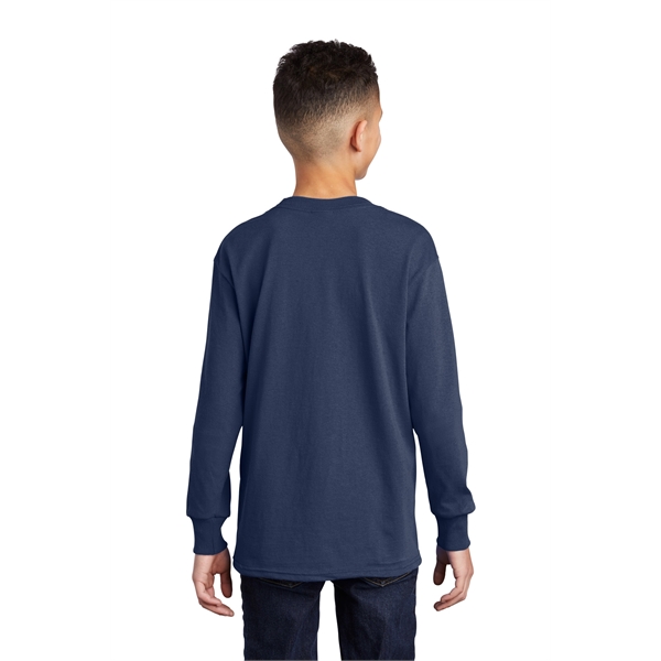 Port & Company Youth Long Sleeve Core Cotton Tee. - Port & Company Youth Long Sleeve Core Cotton Tee. - Image 115 of 149