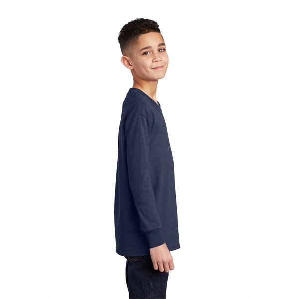 Port & Company Youth Long Sleeve Core Cotton Tee. - Port & Company Youth Long Sleeve Core Cotton Tee. - Image 116 of 149