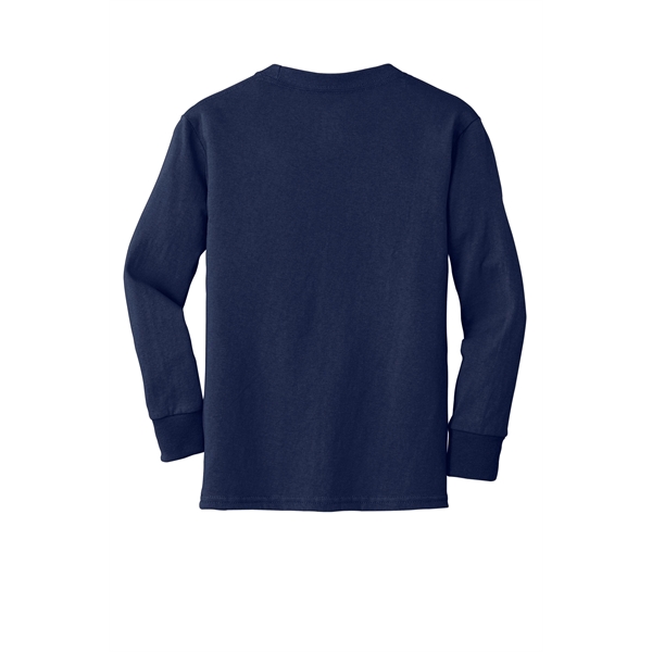 Port & Company Youth Long Sleeve Core Cotton Tee. - Port & Company Youth Long Sleeve Core Cotton Tee. - Image 34 of 149