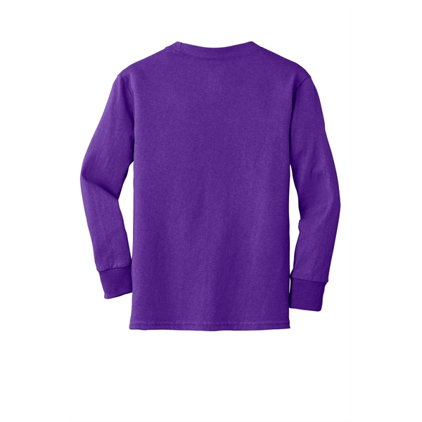 Port & Company Youth Long Sleeve Core Cotton Tee. - Port & Company Youth Long Sleeve Core Cotton Tee. - Image 39 of 149