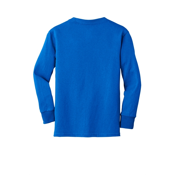 Port & Company Youth Long Sleeve Core Cotton Tee. - Port & Company Youth Long Sleeve Core Cotton Tee. - Image 49 of 149