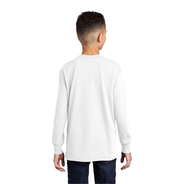 Port & Company Youth Long Sleeve Core Cotton Tee. - Port & Company Youth Long Sleeve Core Cotton Tee. - Image 130 of 149