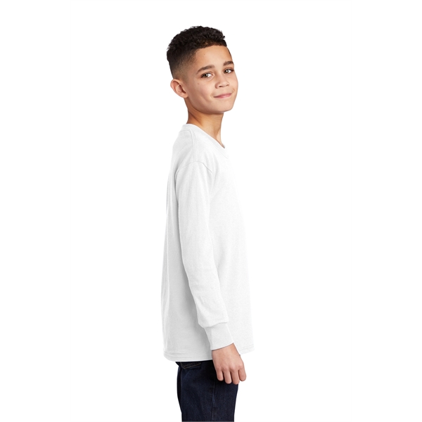 Port & Company Youth Long Sleeve Core Cotton Tee. - Port & Company Youth Long Sleeve Core Cotton Tee. - Image 131 of 149