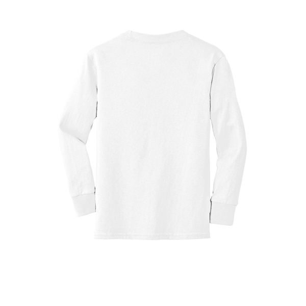 Port & Company Youth Long Sleeve Core Cotton Tee. - Port & Company Youth Long Sleeve Core Cotton Tee. - Image 59 of 149