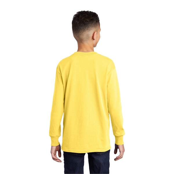 Port & Company Youth Long Sleeve Core Cotton Tee. - Port & Company Youth Long Sleeve Core Cotton Tee. - Image 133 of 149