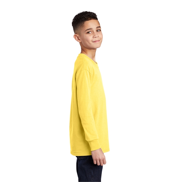 Port & Company Youth Long Sleeve Core Cotton Tee. - Port & Company Youth Long Sleeve Core Cotton Tee. - Image 134 of 149