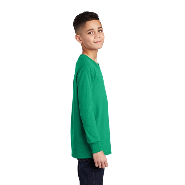 Port & Company Youth Long Sleeve Core Cotton Tee. - Port & Company Youth Long Sleeve Core Cotton Tee. - Image 137 of 149