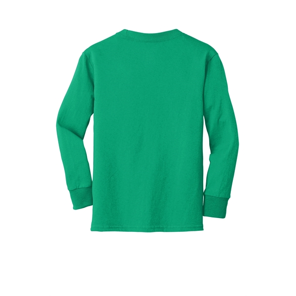 Port & Company Youth Long Sleeve Core Cotton Tee. - Port & Company Youth Long Sleeve Core Cotton Tee. - Image 69 of 149