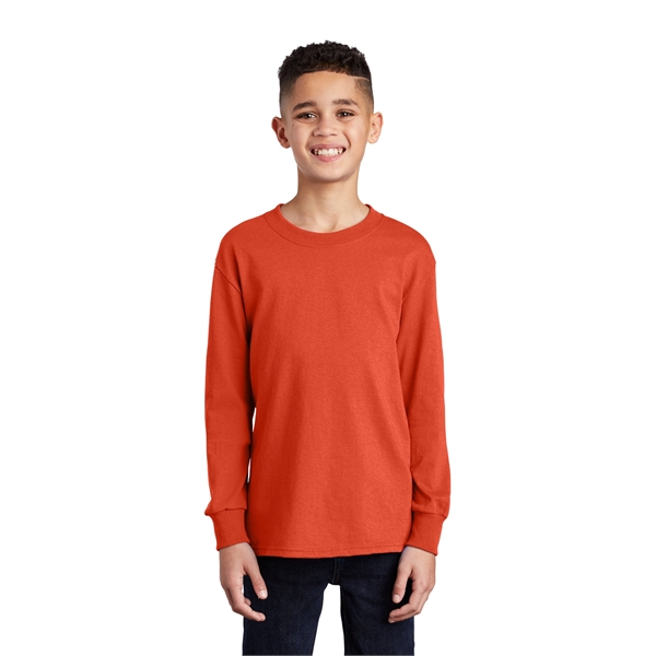 Port & Company Youth Long Sleeve Core Cotton Tee. - Port & Company Youth Long Sleeve Core Cotton Tee. - Image 138 of 149