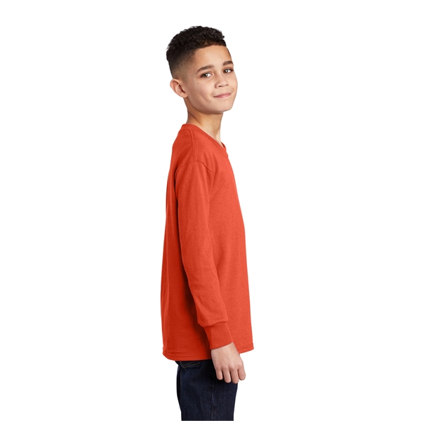 Port & Company Youth Long Sleeve Core Cotton Tee. - Port & Company Youth Long Sleeve Core Cotton Tee. - Image 140 of 149