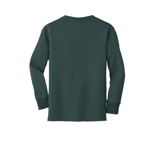 Port & Company Youth Long Sleeve Core Cotton Tee. - Port & Company Youth Long Sleeve Core Cotton Tee. - Image 79 of 149