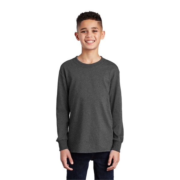 Port & Company Youth Long Sleeve Core Cotton Tee. - Port & Company Youth Long Sleeve Core Cotton Tee. - Image 144 of 149