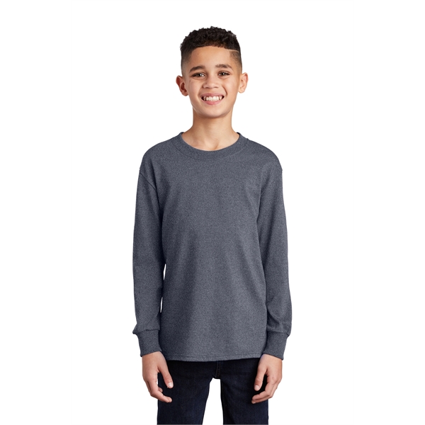 Port & Company Youth Long Sleeve Core Cotton Tee. - Port & Company Youth Long Sleeve Core Cotton Tee. - Image 147 of 149