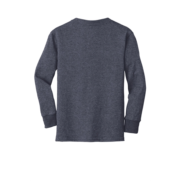 Port & Company Youth Long Sleeve Core Cotton Tee. - Port & Company Youth Long Sleeve Core Cotton Tee. - Image 89 of 149