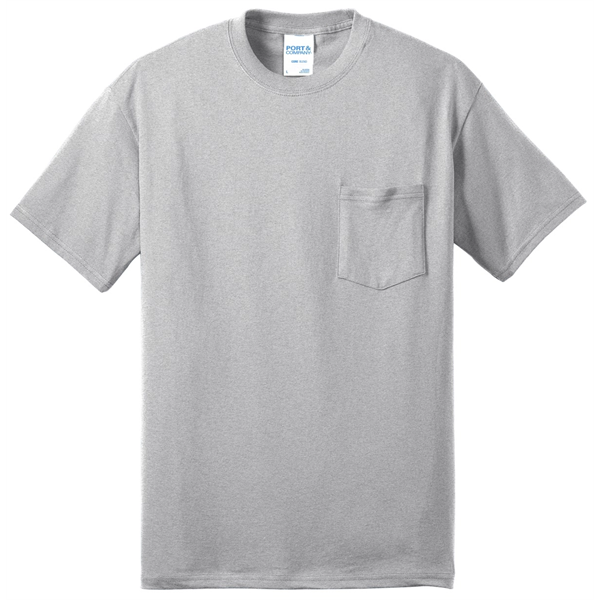 Port & Company Tall Core Blend Pocket Tee. - Port & Company Tall Core Blend Pocket Tee. - Image 2 of 69