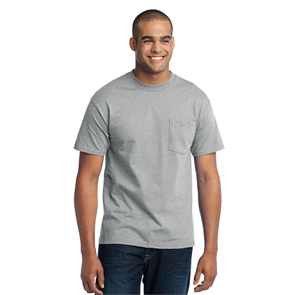 Port & Company Tall Core Blend Pocket Tee. - Port & Company Tall Core Blend Pocket Tee. - Image 23 of 69