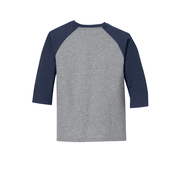 Port & Company Youth Core Blend 3/4-Sleeve Raglan Tee. - Port & Company Youth Core Blend 3/4-Sleeve Raglan Tee. - Image 9 of 43