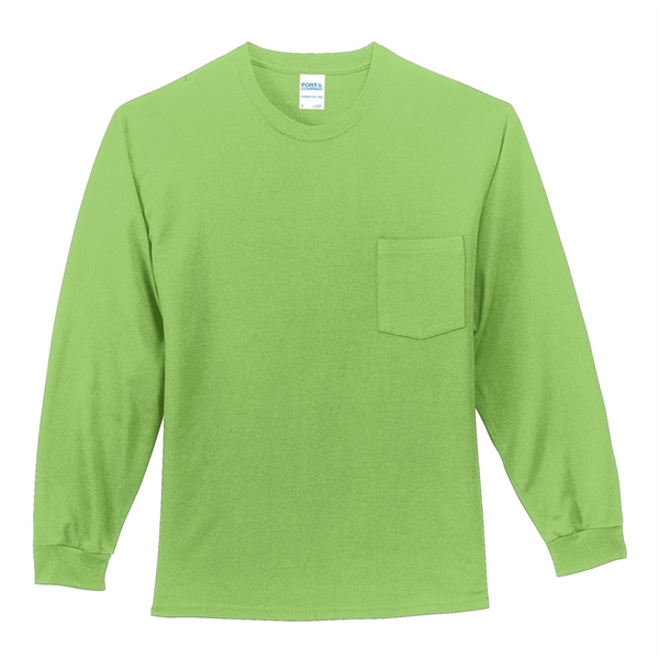 Port & Company - Long Sleeve Essential Pocket Tee. - Port & Company - Long Sleeve Essential Pocket Tee. - Image 7 of 59