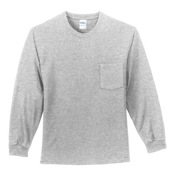 Port & Company - Long Sleeve Essential Pocket Tee. - Port & Company - Long Sleeve Essential Pocket Tee. - Image 16 of 59